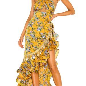 Bronx and Banco Brenna Ruffled Maxi Dress - NEW WITH TAGS